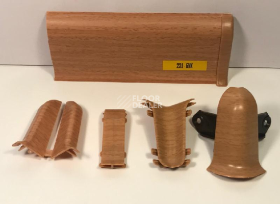 Плинтус Плинтус Ideal Comfort 55mm Бук 231 фото 1 | FLOORDEALER